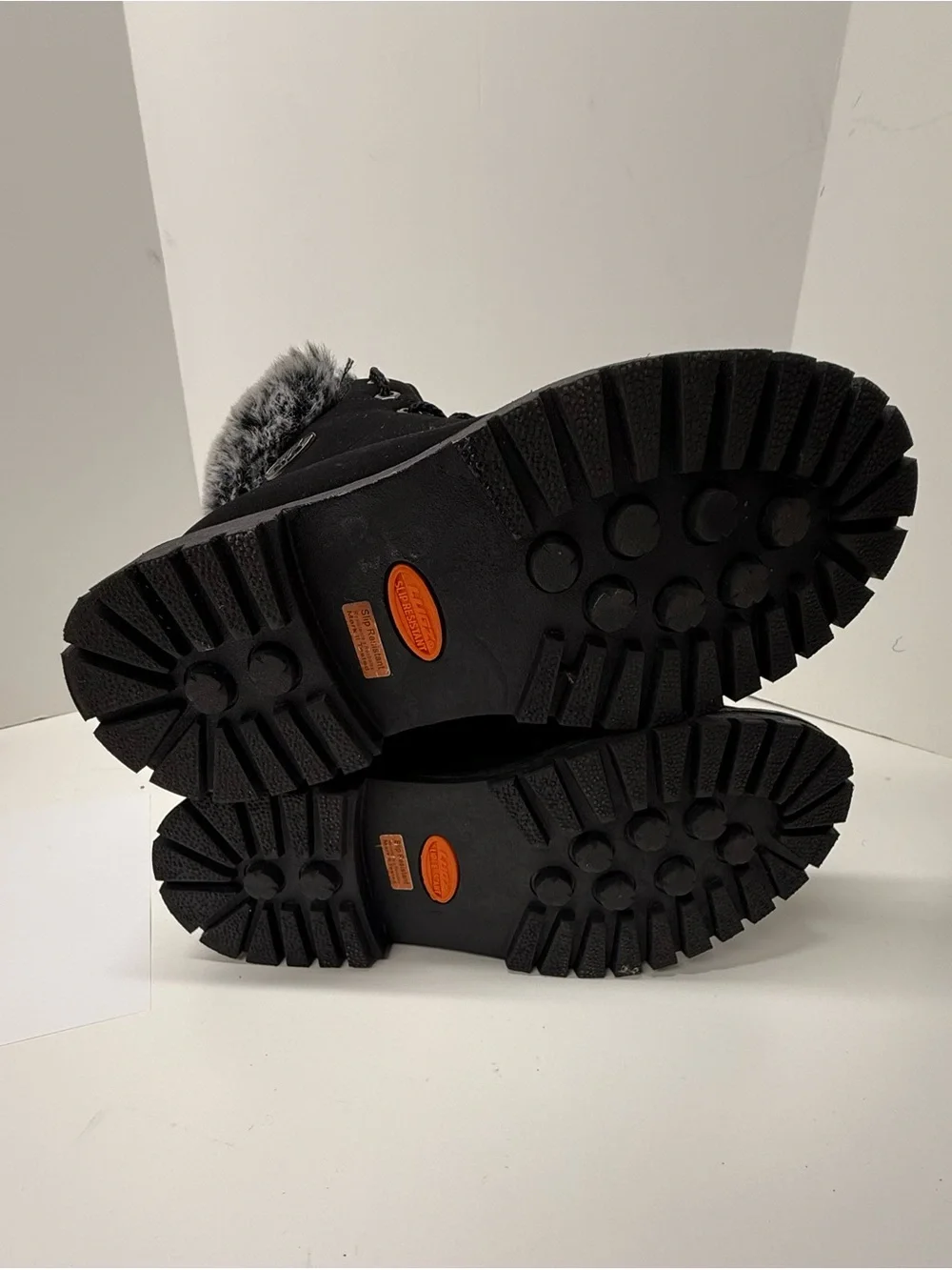 Lugz Faux-Fur Trim Black Winter Boots for Women